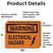 Signmission Electrical Hazard OSHA Warning Sign, Vinyl Decal, 10in W x 7in L, 2PK OS-2PACK-WS-D-710-L-19660 - alternate 2